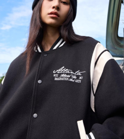 Бомбер HARSHandCRUEL "Atlanta Flow" Paneled Varsity Jacket