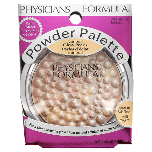 Physicians Formula, Пудра, минеральный жемчуг, бронзовый жемчуг 7043, 8 г (0,28 унции)