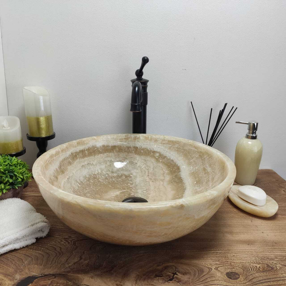 Раковина из оникса Bowl Sunset TinLip BO-60824 45*45*15