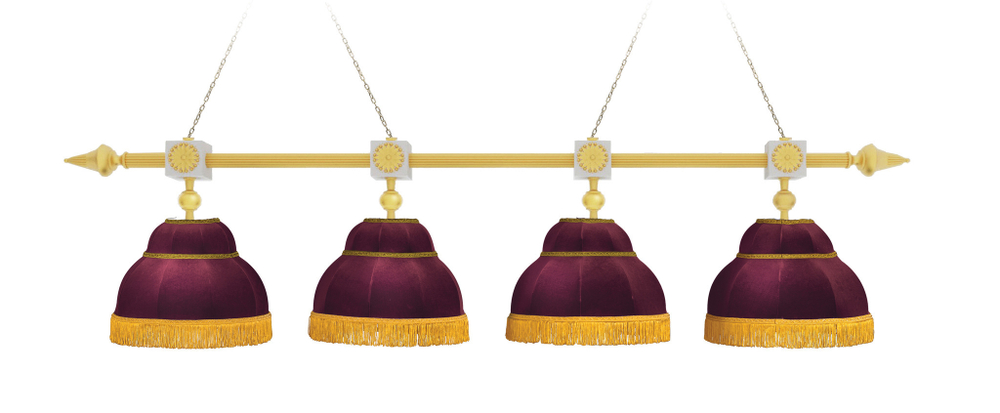 Лампа Антика 4 плафона - граб