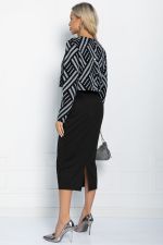 Костюм Дэрил (черный/полосы) К11199 LT Collection (Акция)