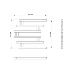 Полотенцесушитель MIXLINE SIMPLE PM4 50х60 1''