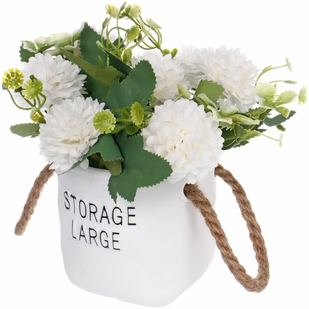 Цветочная композиция «Мечта» 10*20см Хризантемы белые