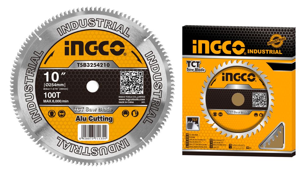 Диск пильный TCT 254х30 мм 100Т INGCO TSB3254210 INDUSTRIAL