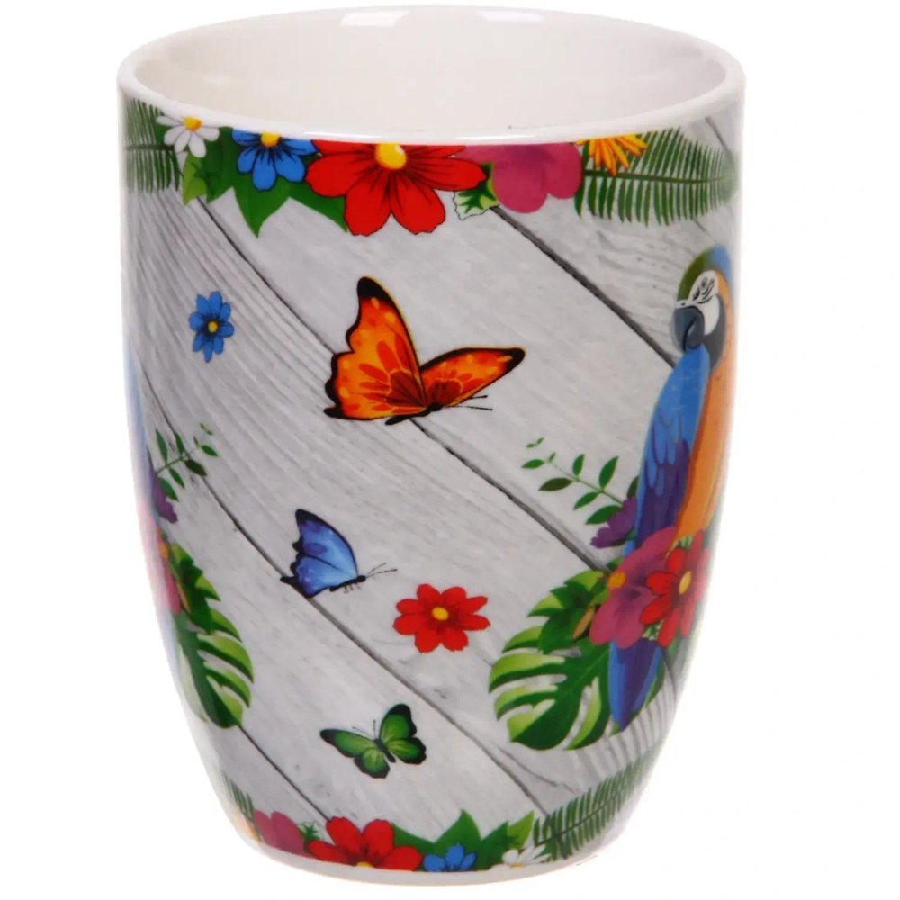 Кружка керамическая 350мл «Экзотические птицы»