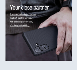 Чехол от Nillkin c поддержкой зарядки MagSafe для Samsung Galaxy S24+ Плюс, серия Super Frosted Shield Pro Magnetic