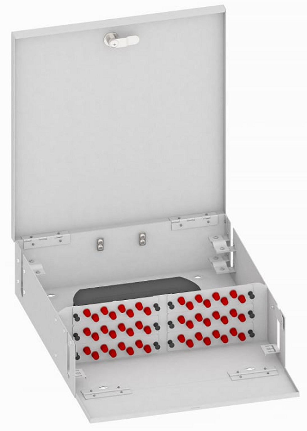 Кросс оптический настенный  TopLAN КРН-Top-48FC/U-OS2-GY
