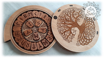 Скандинавские руны "Мировое древо"