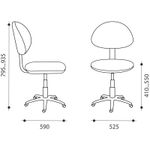 Кресло детское Фабрикант Логика, ткань, KiD'S, №25(сладости), О, PL 540, б/подл