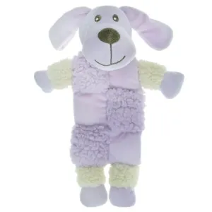 Игрушка для собак AROMADOG Собачка 20 см с 3 пищалками сиреневая