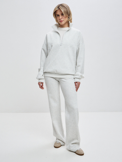 Свитшот Reed в цвете светло-серый меланж