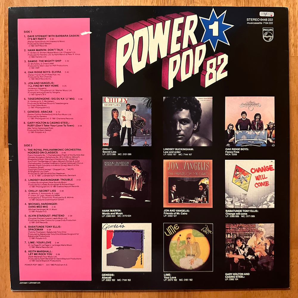 Сборник Power Pop 82 1 (Дания 1982г.)