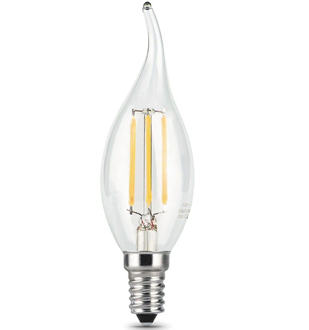 Светодиодная лампа Gauss LED Filament Candle Tailed OPAL E14 5W 4100К