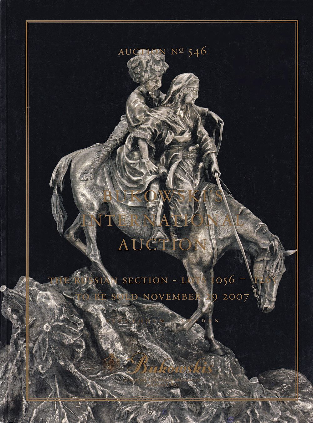 Каталог аукциона Bukowski's, Стокгольм, Аукцион № 546 от 29 ноября 2007 года