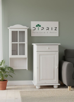 Тумба, 48х39х81, Лена, для кухни и ванной, с ящиком (нижняя часть буфета Лена), белый, Dipriz