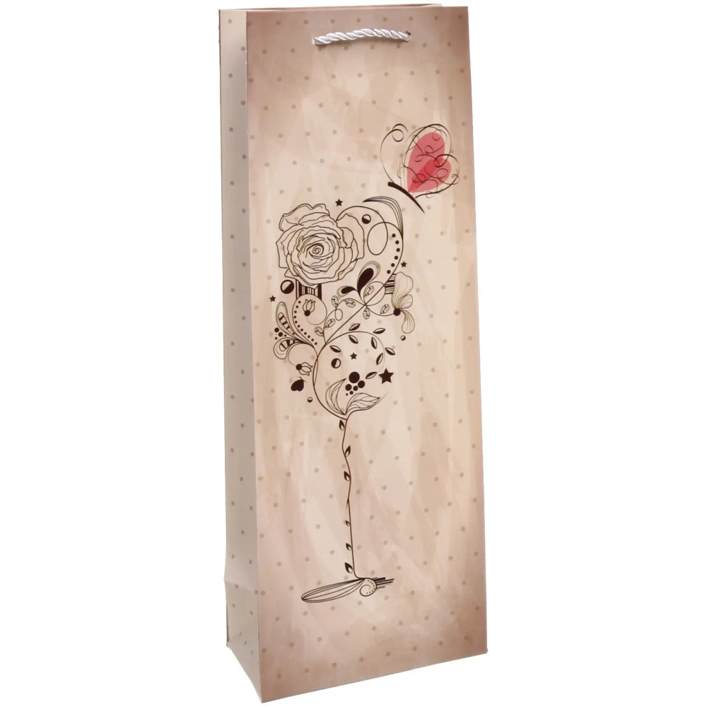 Пакет под бутылку «Богема» 36*12,5*8,5 см