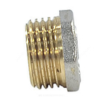 Заглушка латунь никель Ду 32 (1 1/4") НР 9017 ГОСТ 32585-2013 Aquasfera 9017-04