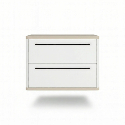 Тумба прикроватная подвесная ROYAL 5202 эко (Макиато-р.черная)