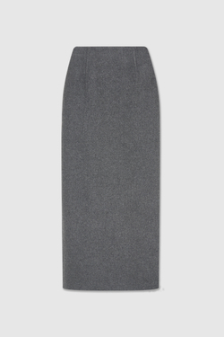 Юбка из драпа серая