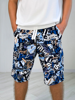 Шорты для мальчика подростковые "Буквы на белом"