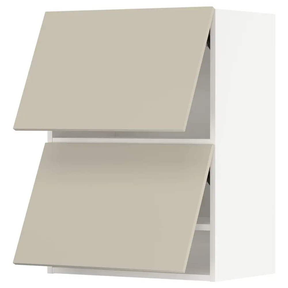 Настенный уровень - IKEA METOD/МЕТОД ИКЕА, 80х60х38,6 см, белый/темно-бежевый