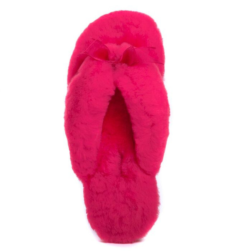 Ugg Fluff Flip Flop II — Rose Red
