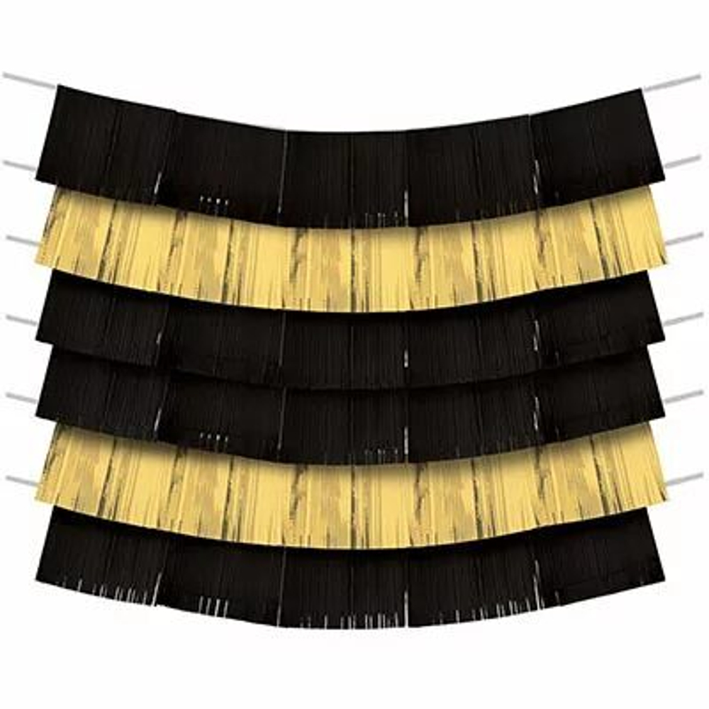 Гирлянда-бахрома Black&Gold