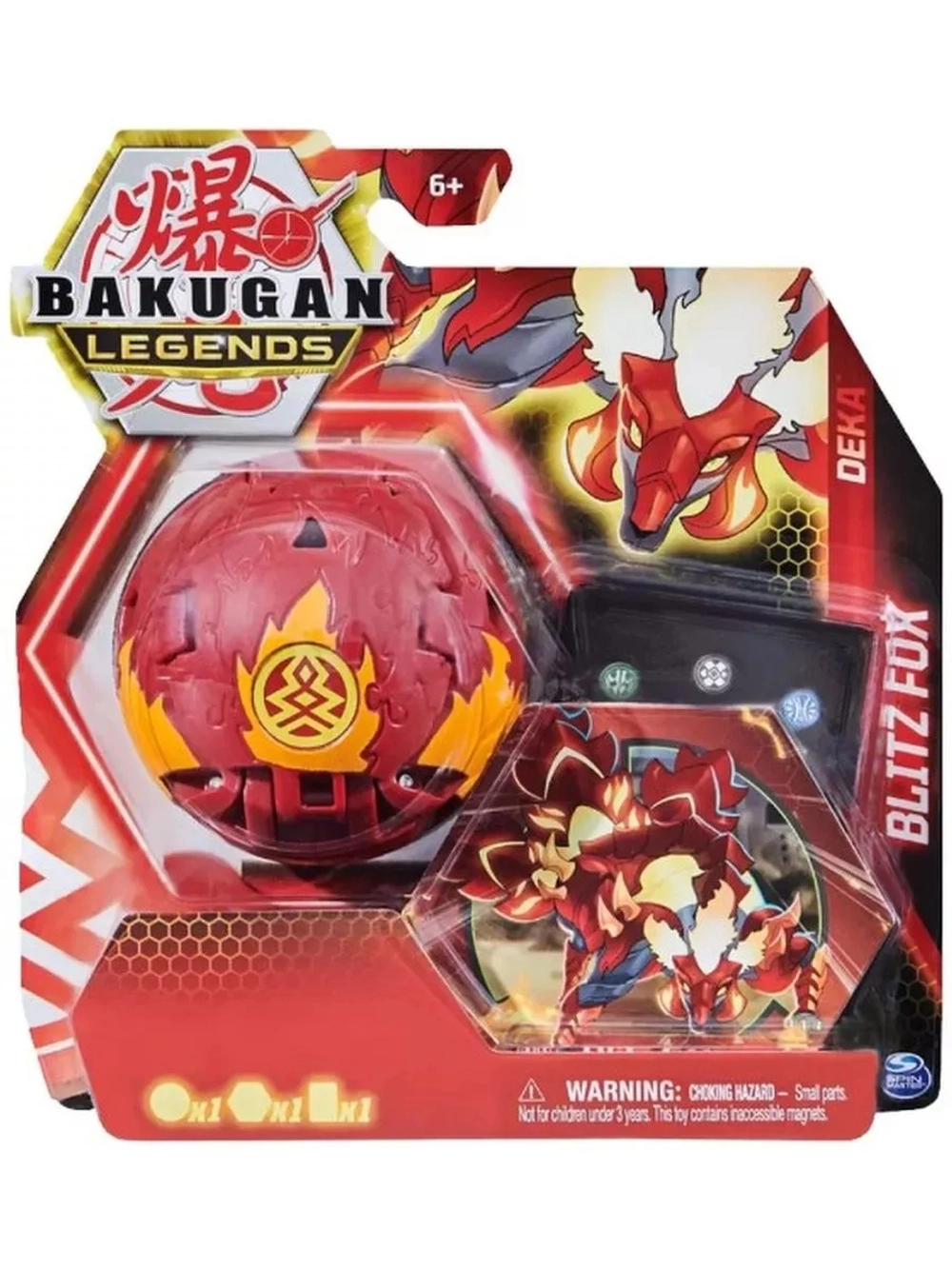 Большой Бакуган игрушка трансформер Legends Deka Blitz Fox