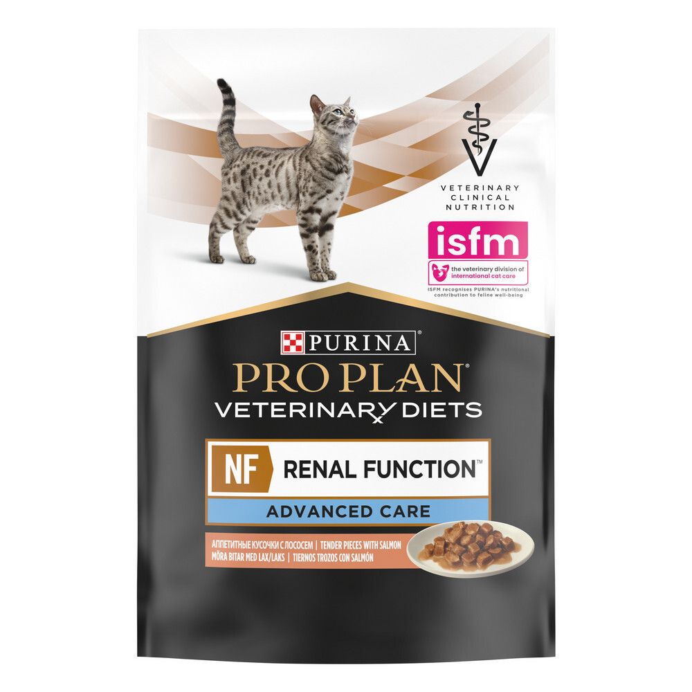 PRO PLAN VETERINARY DIETS NF Renal Function Advanced care (Поздняя стадия) при хронической почечной недостаточности с лососем в соусе 85 г