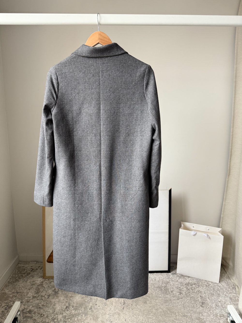 Пальто хлопковое в клетку Circolo, XS