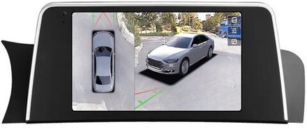 Магнитола для BMW X3 F25 2014-2017, X4 F26 2014-2018 NBT (рамка тип 2) - Teyes CC3-2K-360 монитор 9.5" 2K QLED на Android 10, 6Гб+128Гб, CarPlay, 4G SIM-слот, 4 камеры в комплекте