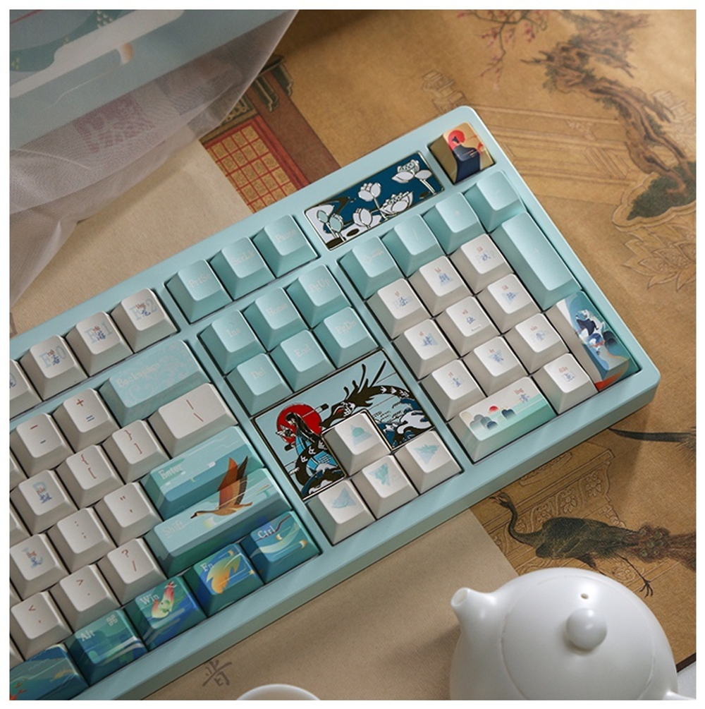 Клавиатура VARMILO Goddess LuoShen VA100 Kailh Prestige Voice голубой