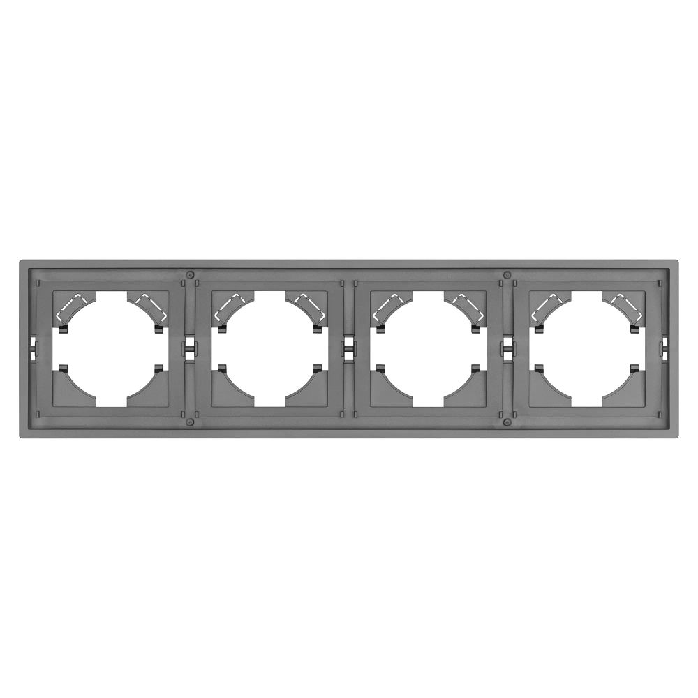 Рамка пластиковая FRM-TENDO-PL-4-GR (Arlight, Графитовый) 053849
