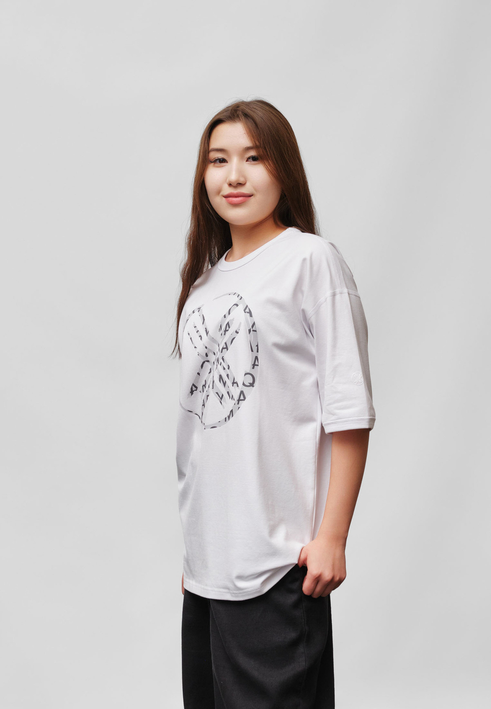 Футболка оверсайз SHANYRAQ WHITE