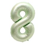 К Шар 40 «Цифра 8» салатовый металлик (БГ-60)