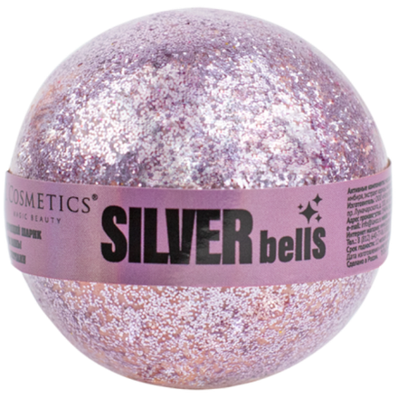 Бурлящий шар для ванны с блестками Silver Bells вес, ТМ L'COSMETIC