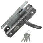 Замок врезной Avers, ЗВ4-1-8, ручка в комплект, цилиндровый, серебр