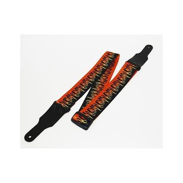 FL40214PA PolyArt Ремень для гитары, полиэфир, огонь, Fidel