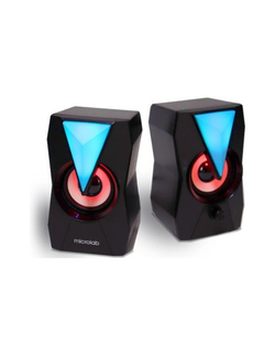 MICROLAB B22 черный {6 Вт RMS, Распределение мощности 3 Вт x2, Гармонические искажения: &lt; 0,5% (1 Вт 1 кГц), Частотная характеристика: 120 Гц - 20 кГц, Соотношение сигнал/шум: &gt; 65 дБ}