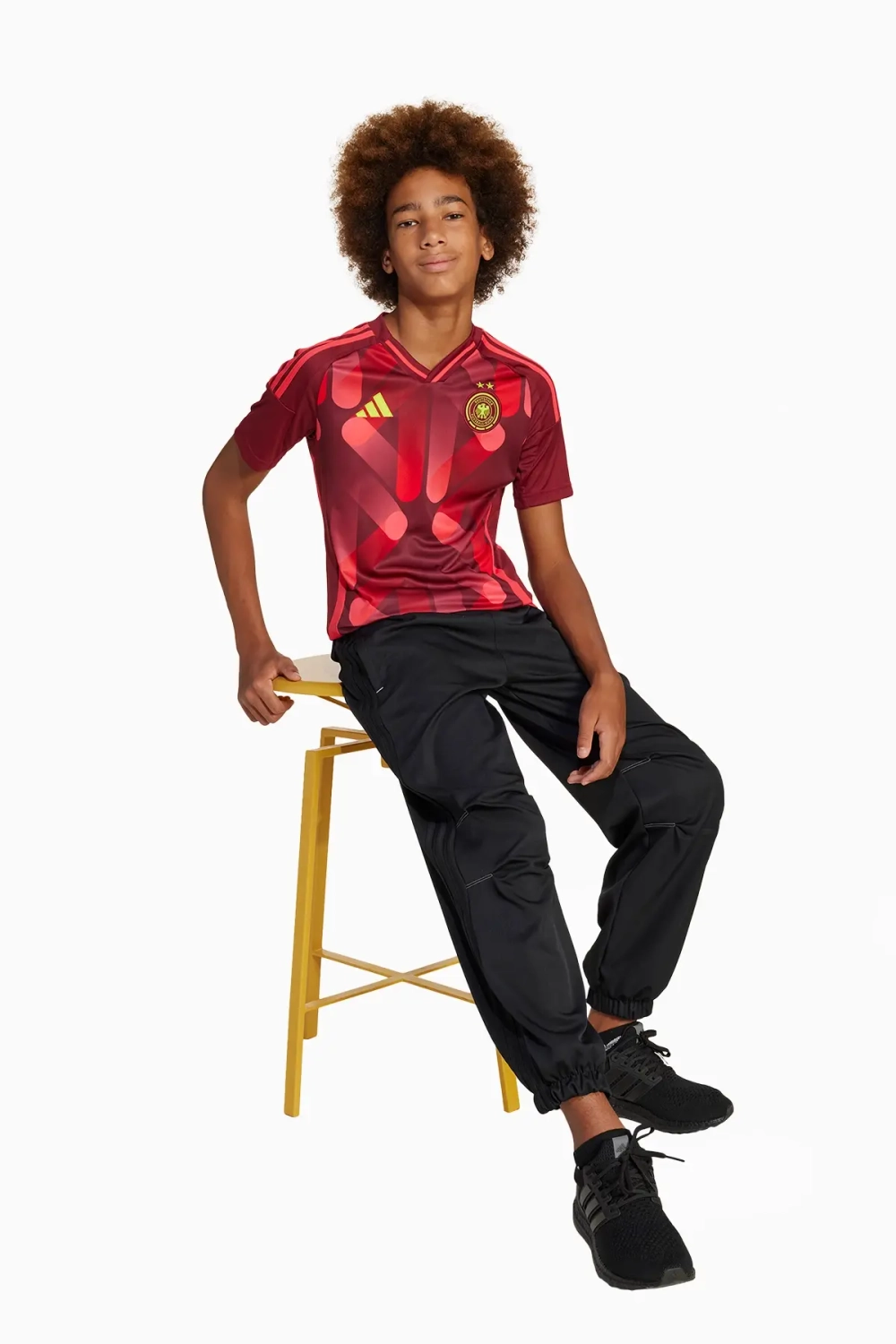 Футболка adidas Germany 2025 Away Junior - бордовый