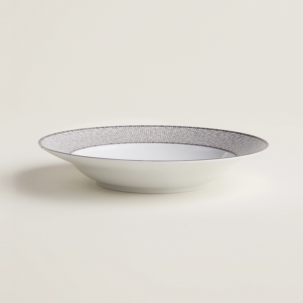 Блюдо круглое глубокое Mosaique Au 24 Platine (29.5 см)