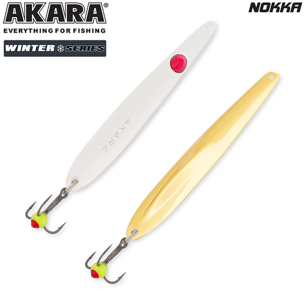 Блесна зимняя Akara Ice Nokka 60 7 гр. Sil/Go