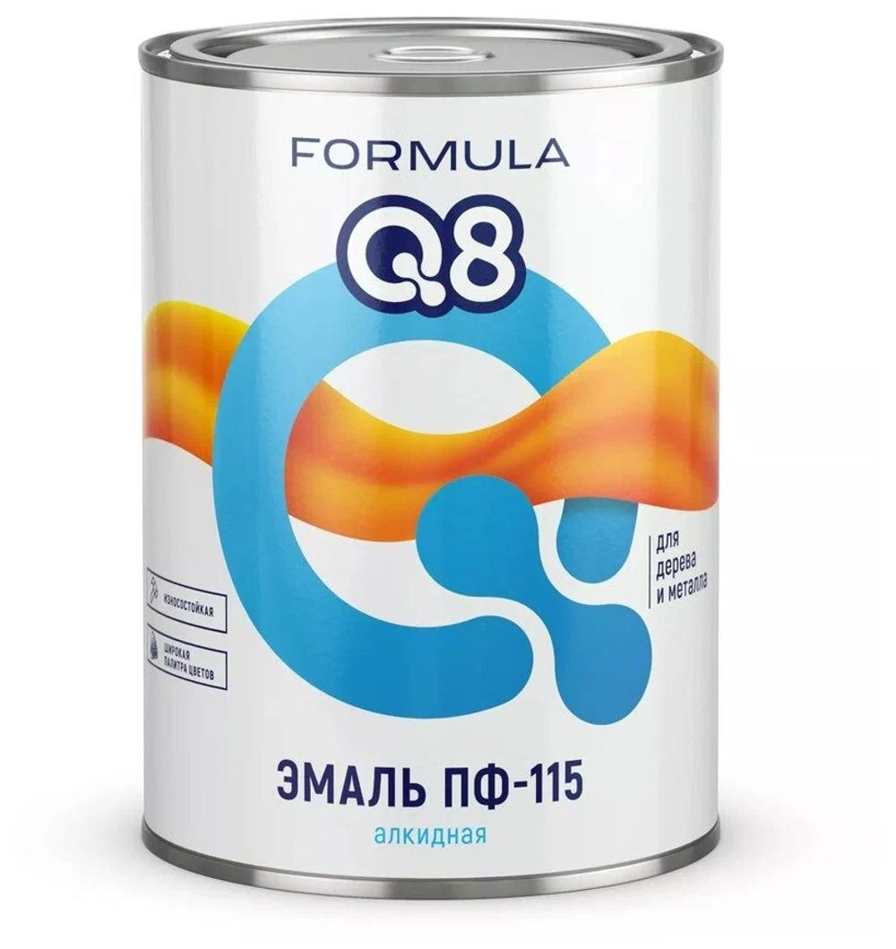 Эмаль ПФ-115 Formula Q8 вишневый (0,9кг.)