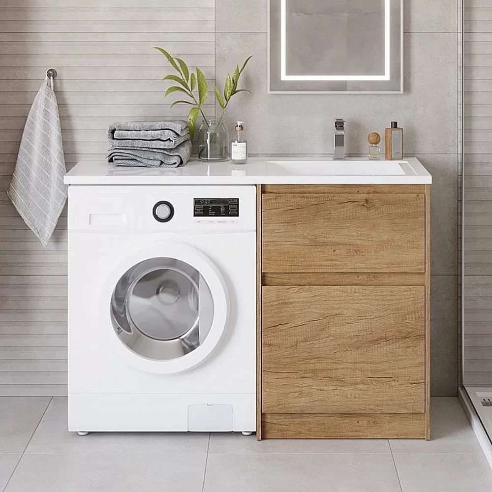 Тумба с раковиной BelBagno KRAFT-LVD 580/1200 Rovere Nebrasca Nature