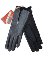 Перчатки. Женские. С замком. Материал верха: Эко кожа. Внутри плюш-флис. 12 шт в упаковке.