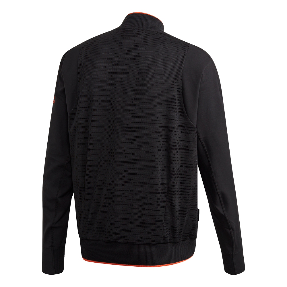 Мужская теннисная кофта Adidas VRCT Primeblue Jacket M - black/true orange