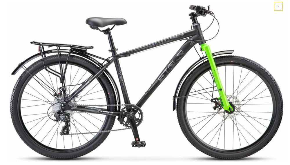 Велосипед 27.5" Stels Navigator-700 Курьер MD Z010 (2024) р.17.5" Черный