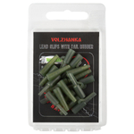 Безопасная клипса с фиксатором+конус "Volzhanka Lead Clips with Pin Tail Rubber" (8