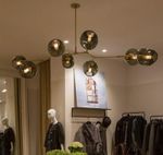 Люстра Bubble 8 gold/smoky