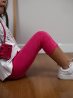 Бриджи в рубчик для девочки